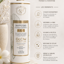 Shampooing Hydratant glow perfect curl à l'huile de monoï et kératine – 500 ML – Agathe Beauty Hair, photo 2