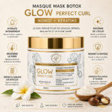 Masque hydratant glow perfect curl enrichi à l'huile de monoï et kératine 500 ML – Agathe Beauty Hair, photo 3