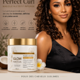 Masque hydratant glow perfect curl enrichi à l'huile de monoï et kératine 500 ML – Agathe Beauty Hair, photo 4