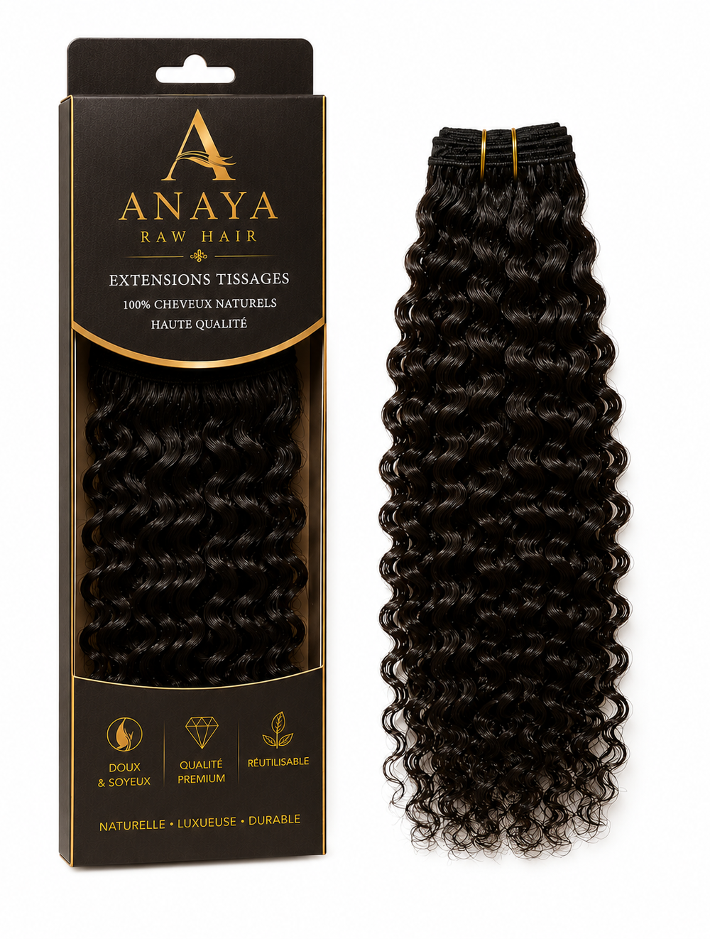 TISSAGE Bouclés Anaya Raw Hair – Curly Deep – Agathe Beauty Hair