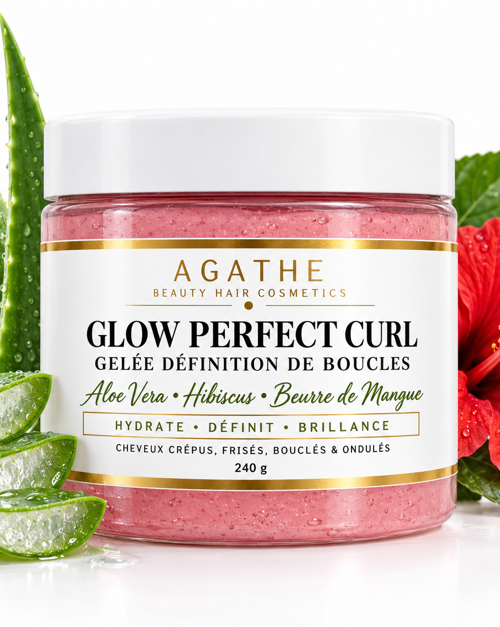 Gelée à l'hibiscus définition de Boucles & Hydratante