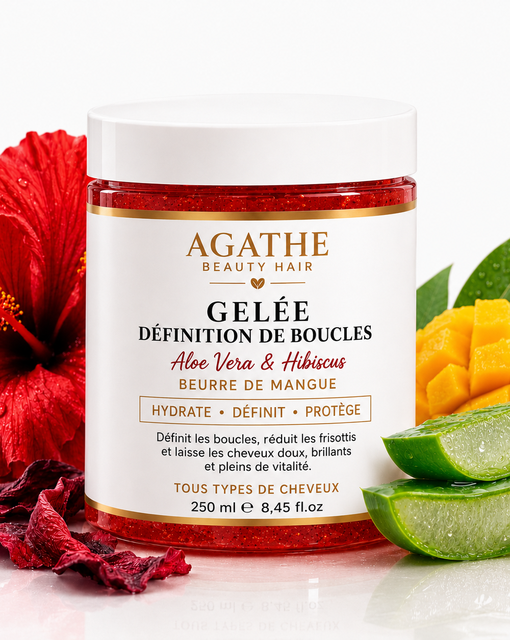 Gelée à l'hibiscus définition de Boucles & Hydratante – Agathe Beauty Hair