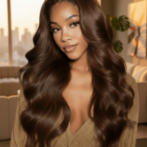Perruque Gloria Marron Raw Hair HD Glueless – Agathe Beauty Hair, photo 2