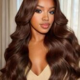 Perruque Gloria Marron Raw Hair HD Glueless – Agathe Beauty Hair, photo 4