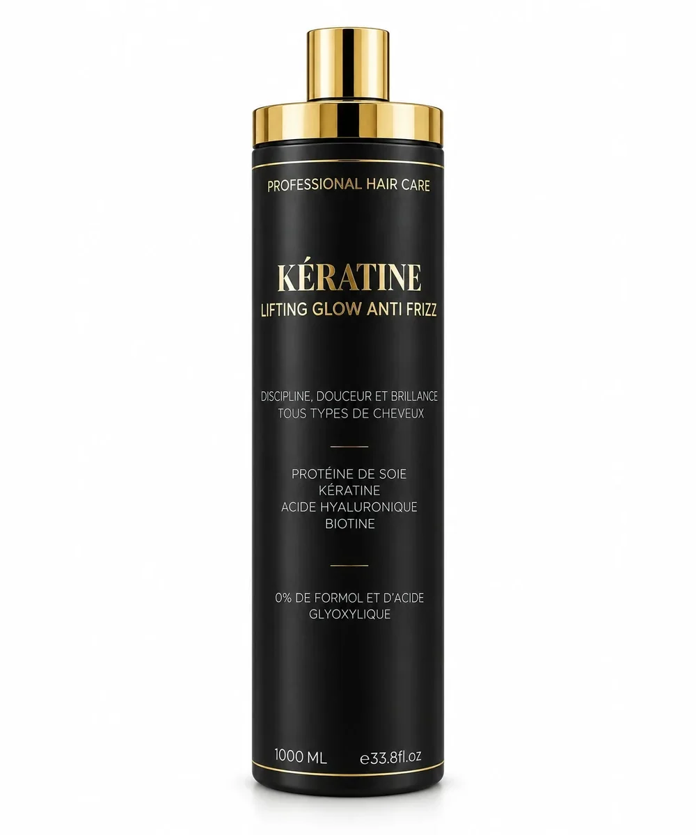 Kératine Lifting Glow Anti-Frizz Agathe Beauty Hair, flacon professionnel 1000 ml